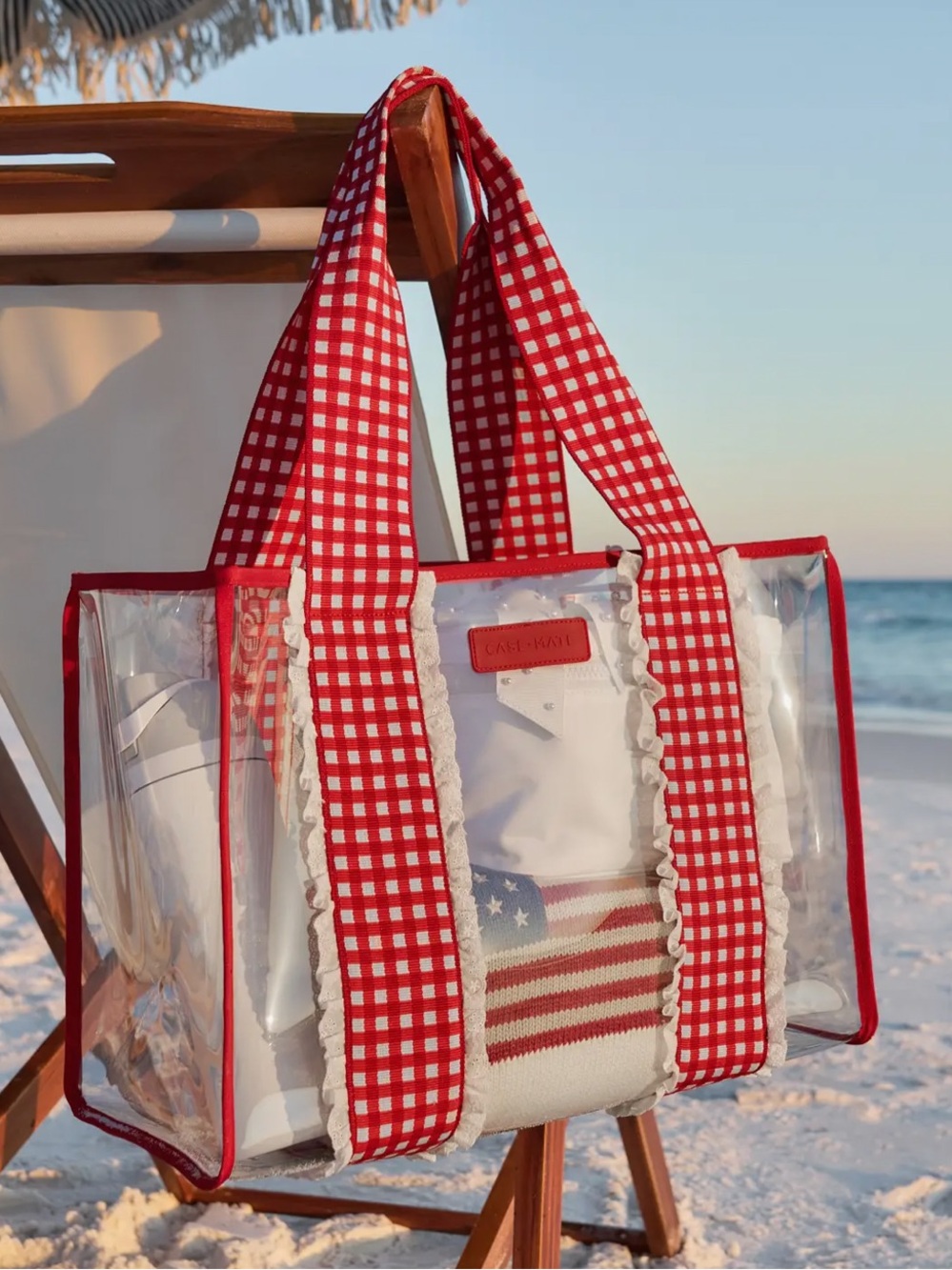 case-mate Cherry Gingham Jelly Tote Bag *NEW IN PACKAGE-NEVER OPENED* - Picture 2 of 5